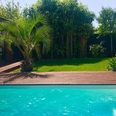 Ferienhaus Bungalow Pomme De Pin Avec Piscine Privative Saint-Jean-d'Illac